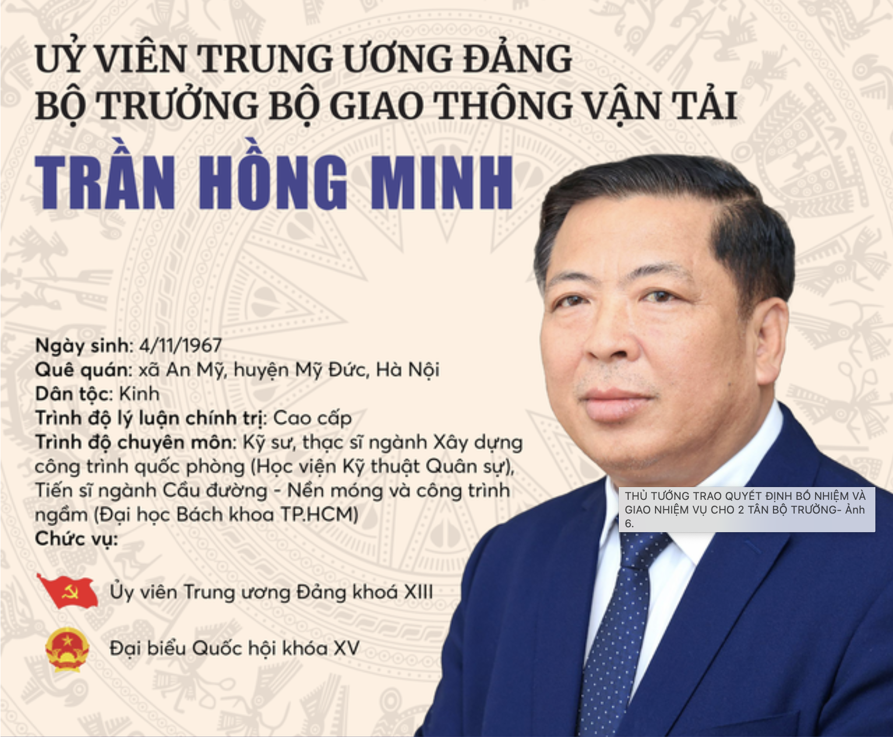 Bí thư tỉnh ủy Cao Bằng giữ chức Bộ trưởng Bộ Giao thông Vận tải